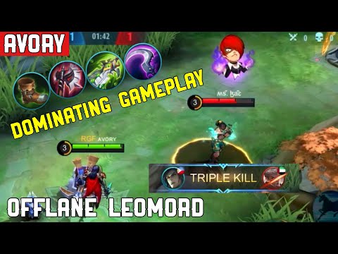 Offlane Leomord ! Dominating Gameplay ! - Avory | MLBB