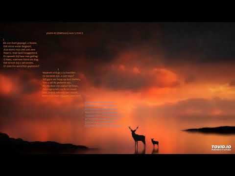 psalm 42 vers 1, 3* en 5* (Datheen *Bovenstem)