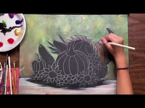 Cornucopia Painting Tutorial Time Lapse