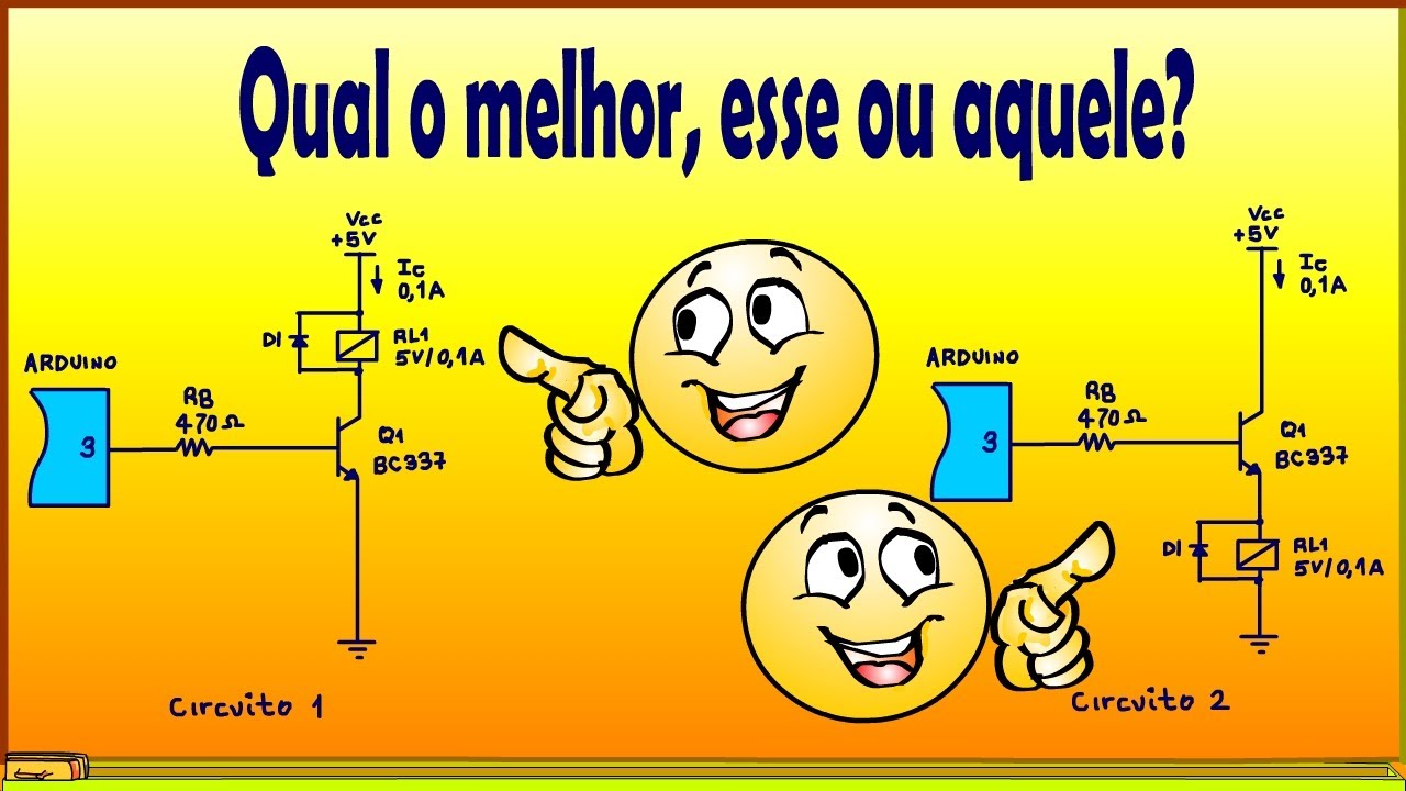 Por que colocar a carga no emissor do transistor?