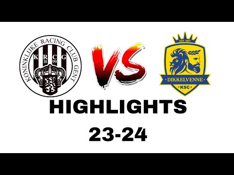 KRC Gent - KSC Dikkelvenne 3-2 | Hoogtepunten 2023-2024