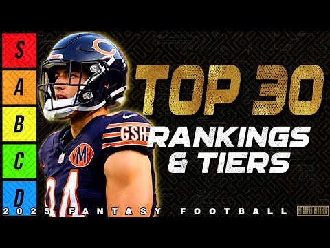 Top 30 Tight End Rankings & Tiers - 2025 Fantasy Football