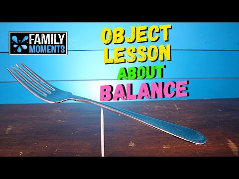Family Devotional OBJECT LESSON about BALANCE