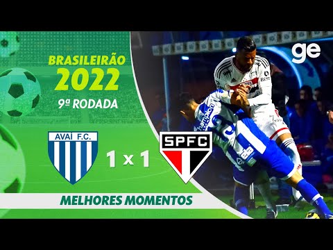 Gols e lances de Avaí x São Paulo