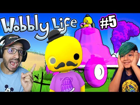 DESCUBRIMOS EL SECRETO DEL VECINO GELATINA EN MUNDO DE GOMITA | Wobbly Life Capitulo 5 | Karim Juega