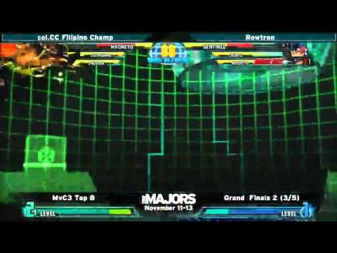 Northwest Majors MvC3 Top 8 - col.CC Filipino Champ vs Rowtron - Grand Finals (1&2)