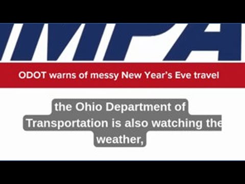 ODOT warns of messy New Year's Eve travel