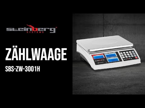 Video - Zählwaage - 30 kg / 1 g - 21 x 27 cm - 3 LCD