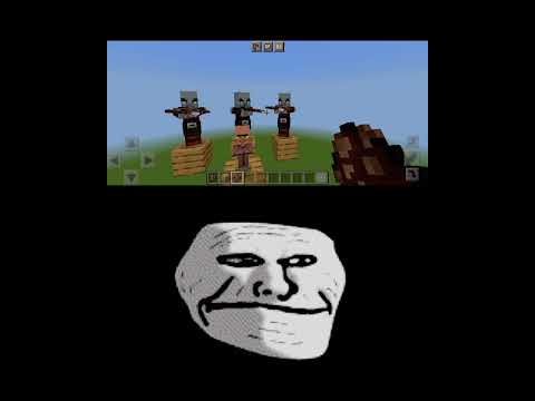 Dark Devil - Pillagers are not bad 😔// minecraft logic? 🤔// ft. troll face #shorts #gaming