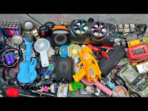 Breaking and opening toys and electronics items for DIY motor,fan,battery,rc helicopter,rc car 🚗🚒🏎️