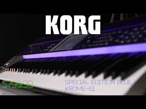 Korg Krome 61 Special Edition Blue - UniqueSquared Exclusive!