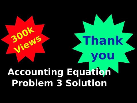 Class 11 Accounts | Recording Of Transactions - I | Accounting Equation | Problem 3 - Solution