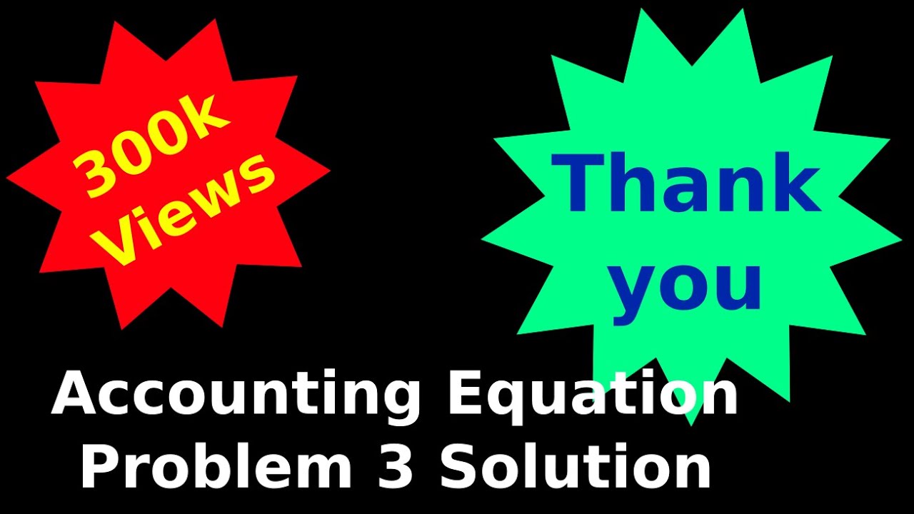 Watch video Class 11 Accounts | Recording Of Transactions - I | Accounting Equation | Problem 3 - Solution Now Class 11 Accounts | Recording Of Transactions - I | Accounting Equation | Problem 3 - Solution