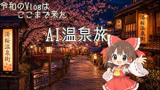 【Vlog？】AI画像だけで温泉旅行してみた【ゆっくり実況】