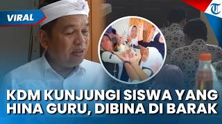 Dedi Mulyadi Temui Siswa SMAN di Purwakarta yang Viral Hina Guru, Pastikan Ikut Pembinaan Militer