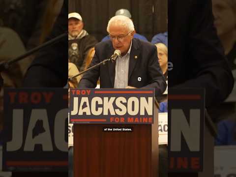 Bernie Sanders stumps for Maine Democratic Senate nominee