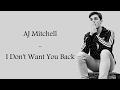 AJ Mitchell I Don T Want You Back Full HD Lyrics