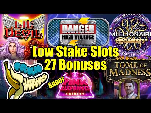 Thumbnail for video: Friday Slots, 27 Bonuses, Lil Devil Heartstopper, Pink Elephants Trinity Super & So Much More