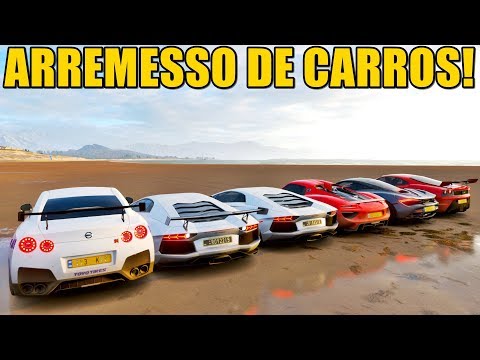PRIMEIRO ARREMESSO DE CARROS NO FORZA HORIZON 4 - GAMEPLAY