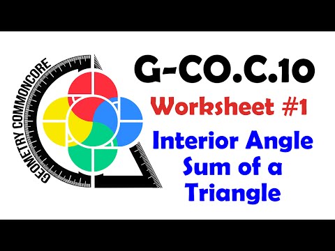 Triangle Sum Worksheet