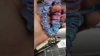 Making A Scrunchie Wristlet Keychain For My Successful Etsy Shop / Sewing Project For Beginners