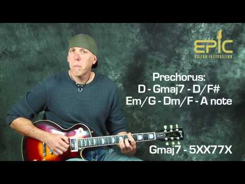 Play Soundgarden Outshined guitar song lesson grunge rock alternative with chords rhythms tips pt1