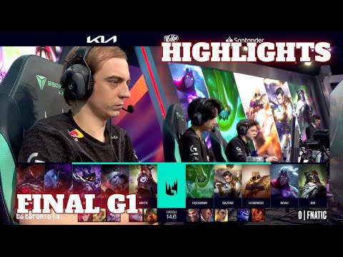 G2 vs FNC - Game 1 Highlights | Grand Finals LEC Spring 2024 Playoffs | Fnatic vs G2 Esports G1