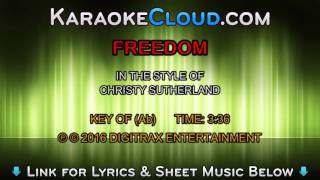 Christy Sutherland - Freedom (Backing Track)