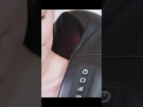 Electric Shiatsu Neck & Back Massager with Soothing Heat Muscle Pain Relief