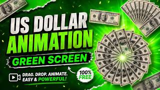 US Dollar Note Animation Green Screen | Free VFX | No Copyright