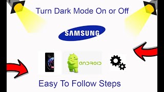 How To Turn On Or Off Dark Mode - Samsung Galaxy S22