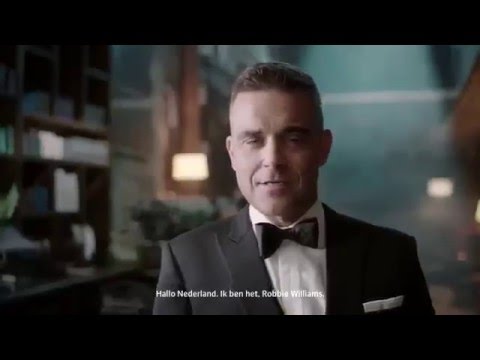 Robbie Williams   Secret Agent for Café Royal   message for The Netherlands