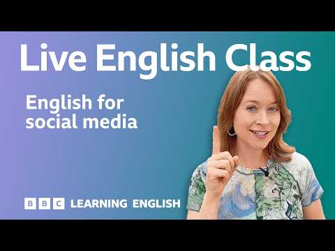 How to talk about social media in English: Live English Class