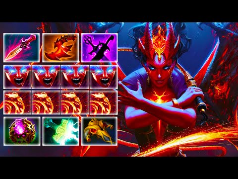 Queen of Pain INSANE RIGHT CLICK BOSS WITH WITCH BLADE DOTA 2 PRO GAMEPLAY