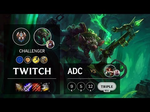 Twitch ADC vs Miss Fortune - EUNE Challenger Patch 10.8