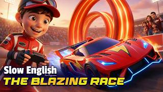 The Racing Car and the Blazing Race | Easy English Listening Practice (A2)