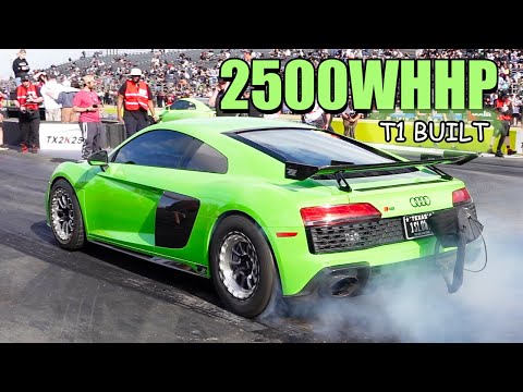 T1 RACE DEVELOPMENTS 2500WHP TWIN TURBO 5.2L V10 AUDI R8