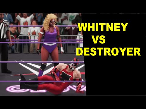 GLOW 1985 Whitney vs Destroyer - Knockout Mixed Match