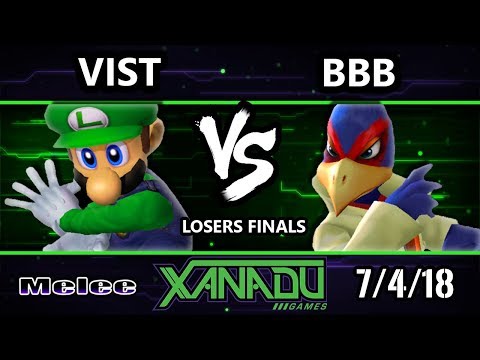 S@X 257 SSBM - Vist (Luigi) Vs. BBB (Falco) - Smash Melee Losers Finals