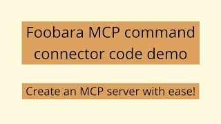 Foobara MCP connector: Create an MCP server for your Ruby code with great ease!