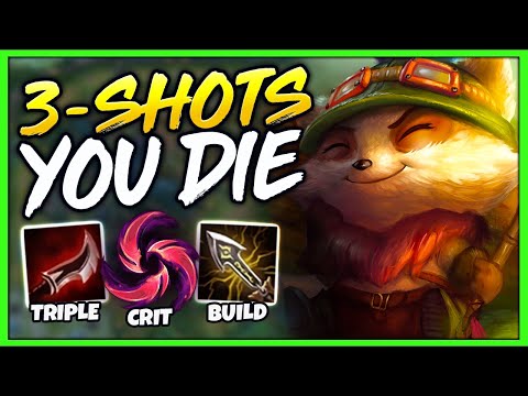 *TRIPLE CRIT BUILD* COMPLETELY BUST YOUR ENEMIES IN ONLY 3 SHOTS!!! - League of Legends