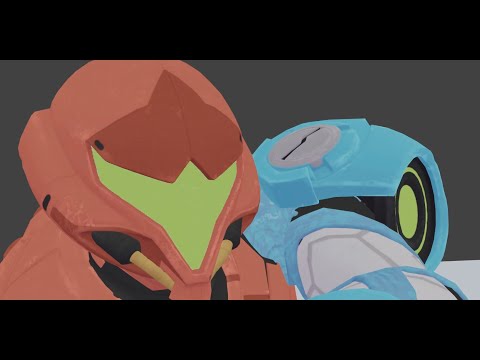 Samus vs Dark Samus Fight Animation