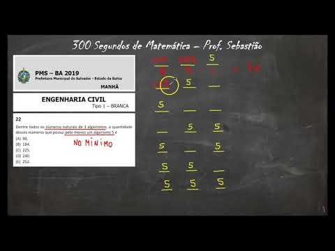 Questão Resolvida - Banca FGV - Prefeitura do Salvador (FGV - 2019) - Análise Combinatória