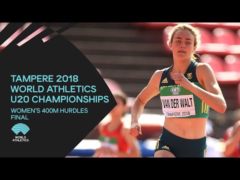 Women's 400m Hurdles Final - World Athletics U20 Championships Tampere 2018