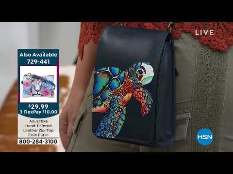Anuschka – Umhängetasche mit handbemalter Lederklappe