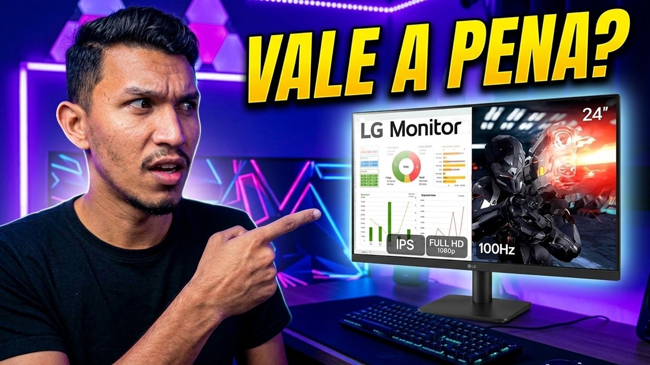 Miniatura da avaliação em vídeo de Monitor LG Smart 24U511SB-B 24 Polegadas FHD WebOS