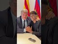 President Laporta ? Lamine Yamal #fcbarcelona #LamineYamal #shorts
