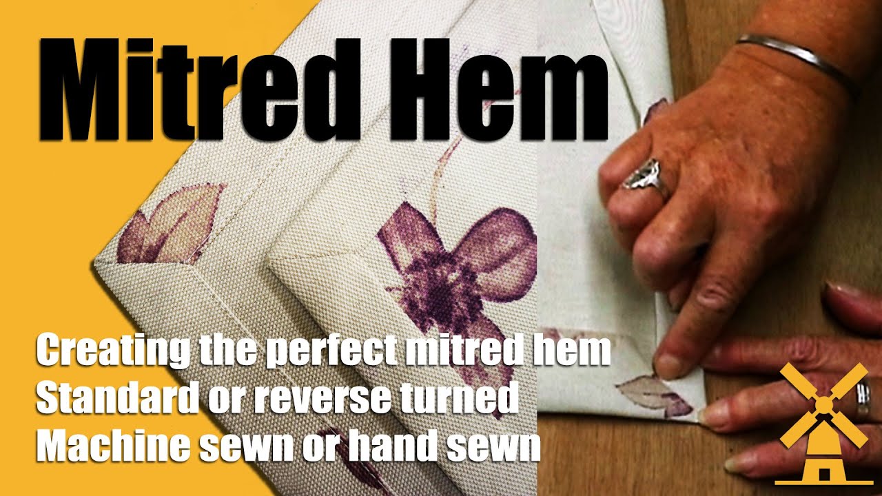 How To Make The Perfect Mitred Napkin Hem | Two Ways