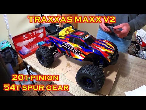 Traxxas Maxx V2 20T Pinion 54T Spur gear