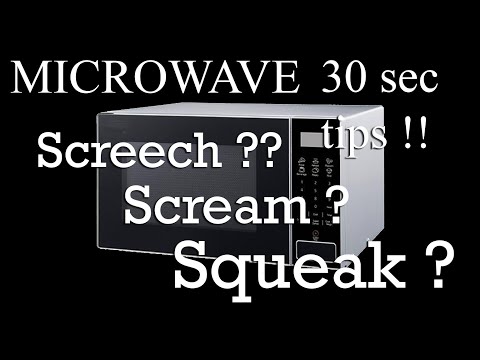 30 sec tips to fix MICROWAVE SCREECHING / SQUEAKING / SCREAMING